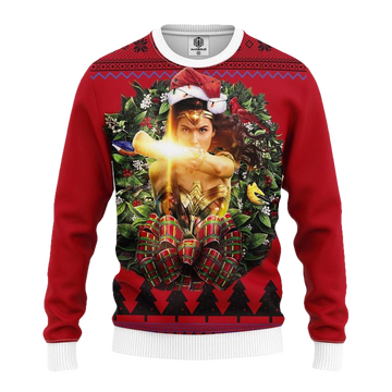 Wonder Woman Light Fight Noel Mc Ugly Christmas Sweater Thanksgiving Gift ? Usalast