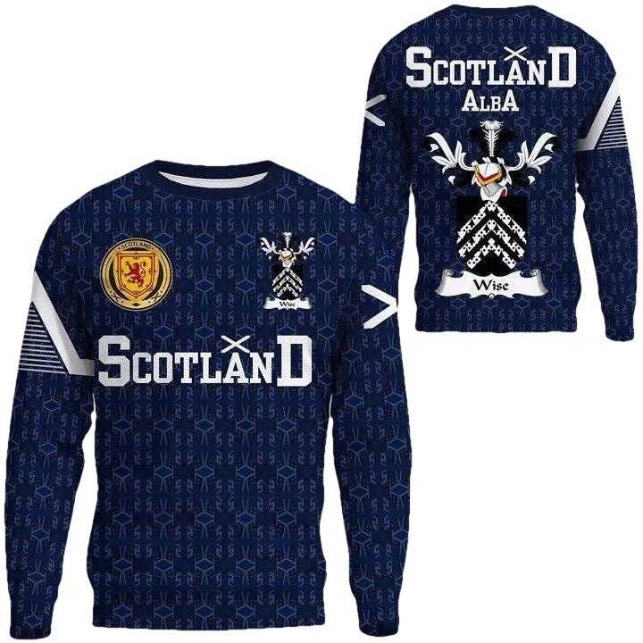 Wise Family Crest Sweater Scottish Home ? 1991 Style A7 ? Usalast