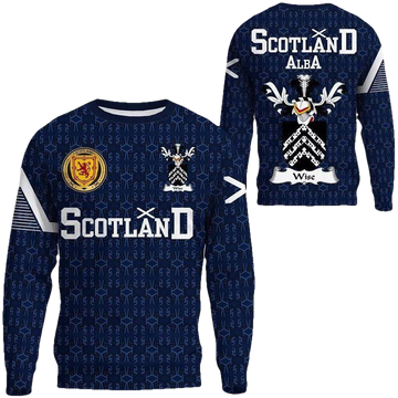 Wise Family Crest Sweater Scottish Home ? 1991 Style A7 ? Usalast