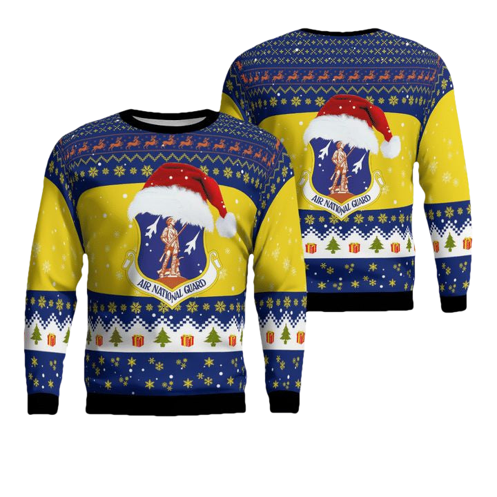 Wisconsin Air National Guard Christmas AOP Sweater ? Usalast