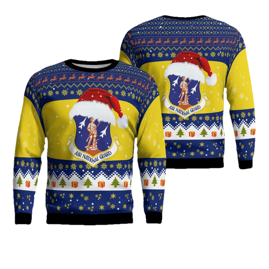 Wisconsin Air National Guard Christmas AOP Sweater ? Usalast