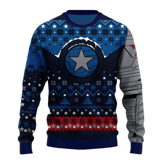 Winter Soldier Ugly Christmas Sweater Xmas Gift ? Usalast