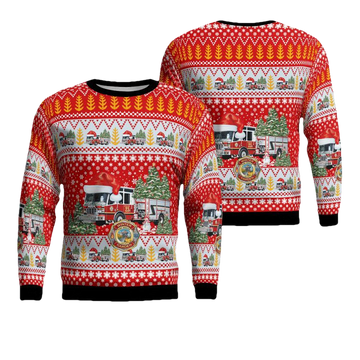 Winter Garden Orange County Florida Winter Garden Fire Department Christmas Sweater 3D ? Usalast