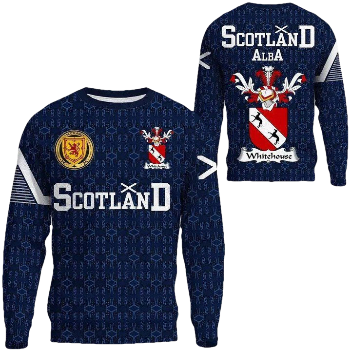 Whitehouse Family Crest Sweater Scottish Home ? 1991 Style A7 ? Usalast