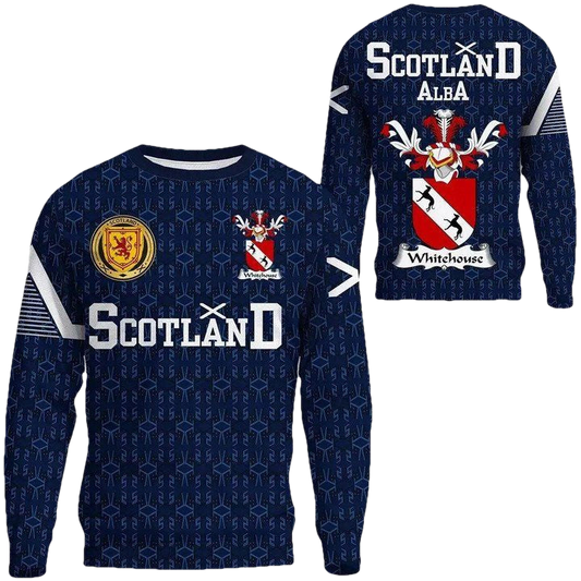Whitehouse Family Crest Sweater Scottish Home ? 1991 Style A7 ? Usalast