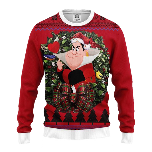 White Rabbit Queen Alice In Wonderland Noel Mc Ugly Christmas Sweater Thanksgiving Gift ? Usalast