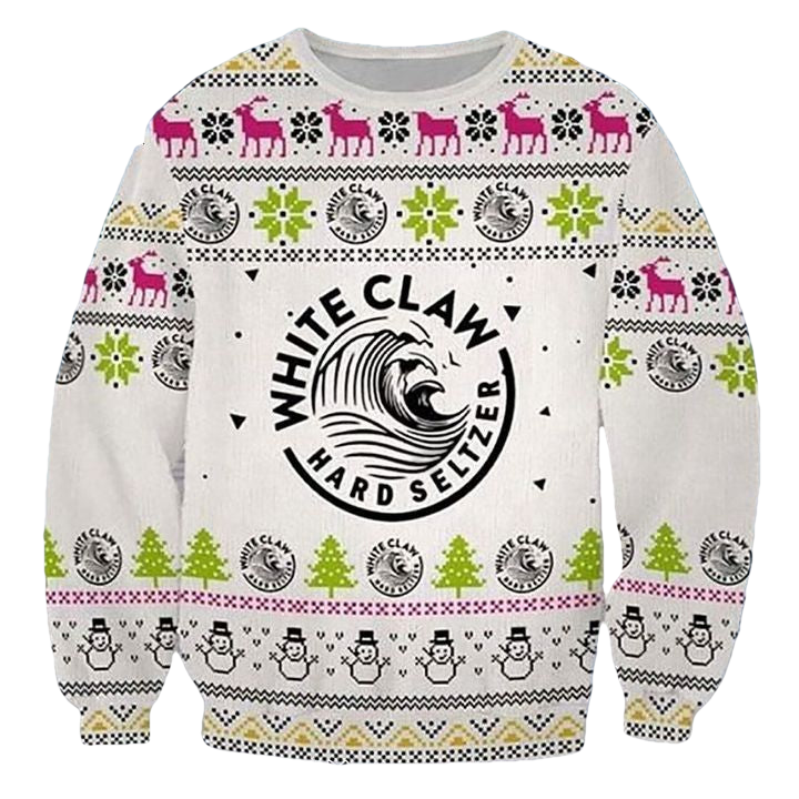 White Claw Hard Seltzer Ugly Christmas Sweater 2022 ? Usalast
