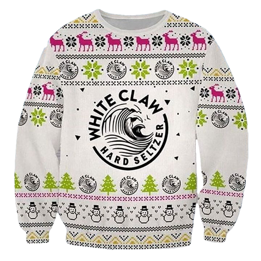 White Claw Hard Seltzer Ugly Christmas Sweater 2022 ? Usalast