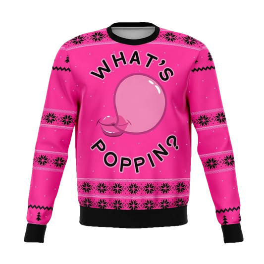 Whats Poppin Meme 2022 Design 3d Ugly Christmas Sweater ? Usalast