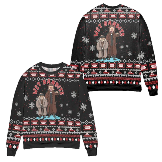 Wet Bandits Home Alone Ugly Christmas Sweater ? Usalast