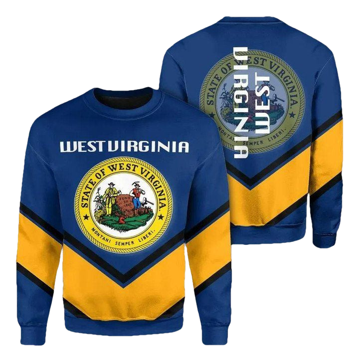 Westvirginia Coat Of Arms Sweater Lucian Style Jw5 ? Usalast