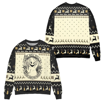 Well Well Well What Have We Here Oogie Boogie Ugly Christmas Sweater ? Usalast
