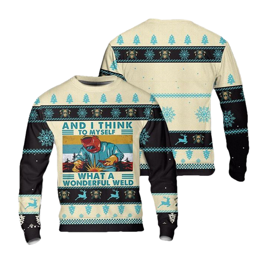 Welder Christmas AOP Sweater ? Usalast