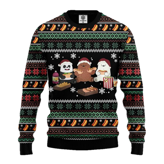 We Bare Bear Ugly Christmas Sweater Amazing Gift Idea Thanksgiving Gift ? Usalast