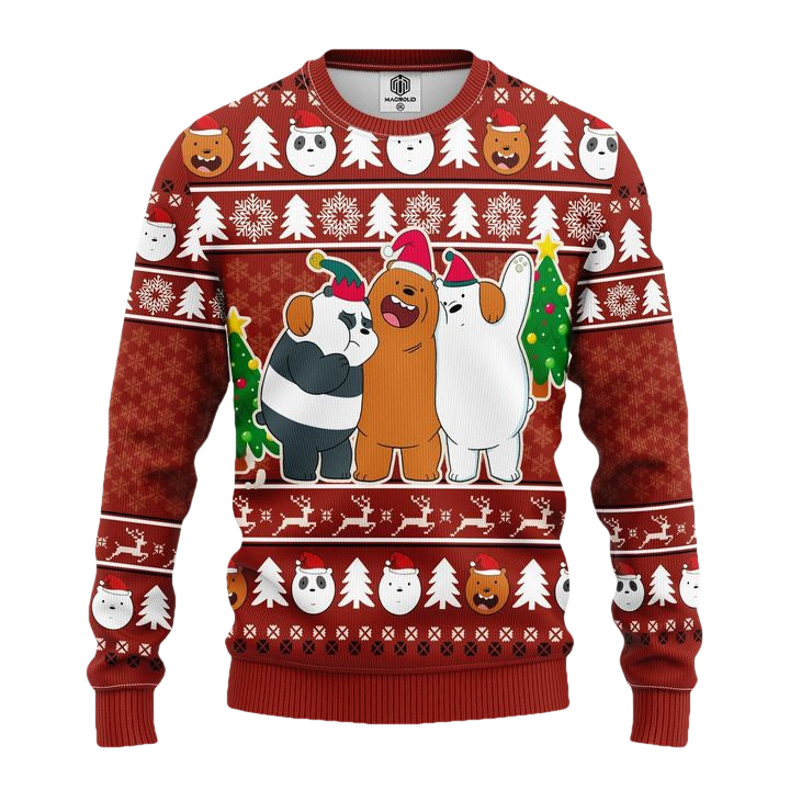 We Bare Bear Funny Ugly Christmas Sweater Amazing Gift Idea Thanksgiving Gift ? Usalast
