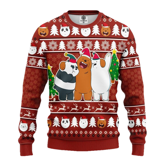 We Bare Bear Funny Ugly Christmas Sweater Amazing Gift Idea Thanksgiving Gift ? Usalast