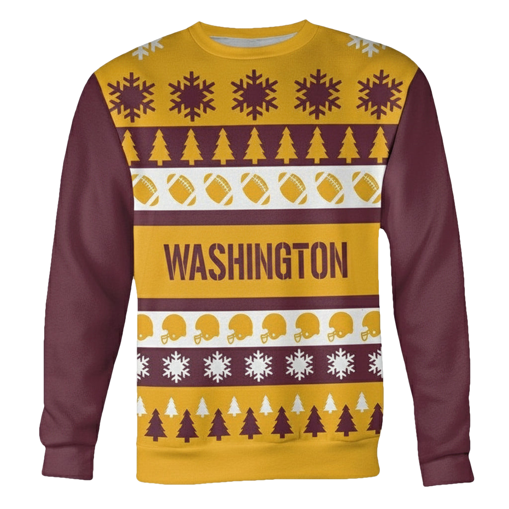 Washington Football Ugly Christmas Sweater ? Usalast