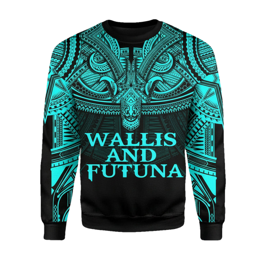 Wallis Futuna Blue Sweater Polynesian A15 ? Usalast