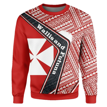 Wallis And Futuna Sweater ? Polynesian Coat Of Arms A224 ? Usalast