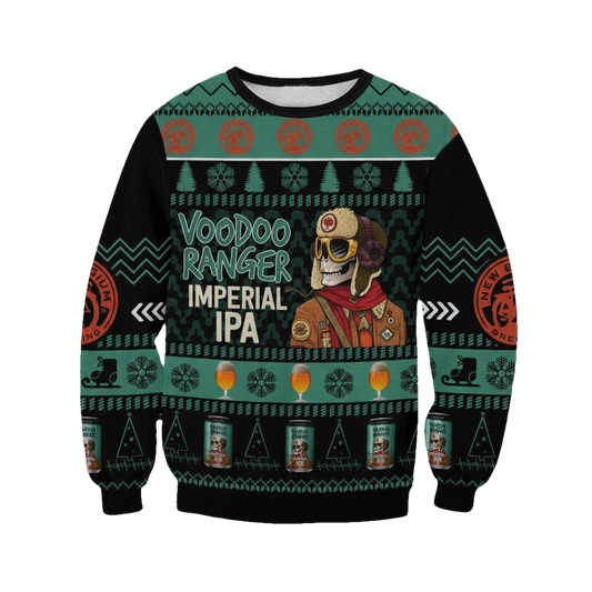 Voodoo Ranger Imperial IPA Beer Ugly Christmas Sweater 2022 ? Usalast