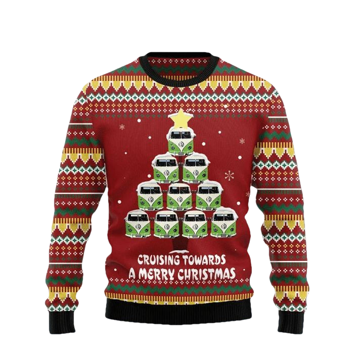 Volkswagen Cruising Towards A Merry Christmas Ugly Christmas Sweater 2022 ? Usalast