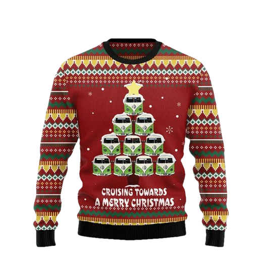 Volkswagen Cruising Towards A Merry Christmas Ugly Christmas Sweater 2022 ? Usalast