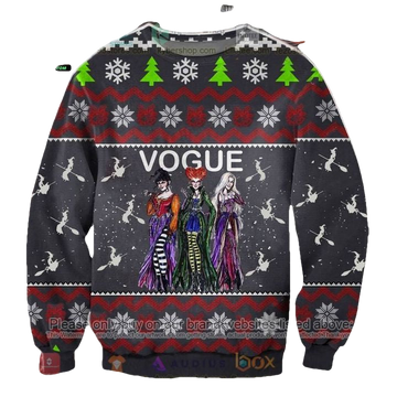 Vogue Witches Sanderson Sisters Witch Funny Hocus Pocus 3d Ugly Christmas Sweater ? Usalast
