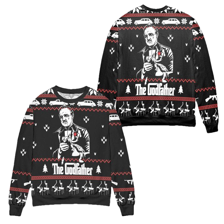 Vito Corleone The Godfather Ugly Christmas Sweater ? Usalast