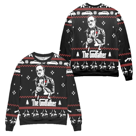 Vito Corleone The Godfather Ugly Christmas Sweater ? Usalast