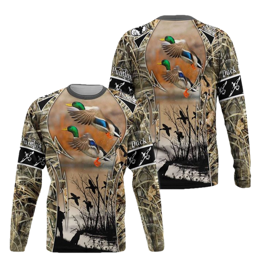 Viticstore Hunting 2 Flying Ducks ? Shade 3D All Over Printed Size Xl Sweater For Hunting Lovers ? Usalast