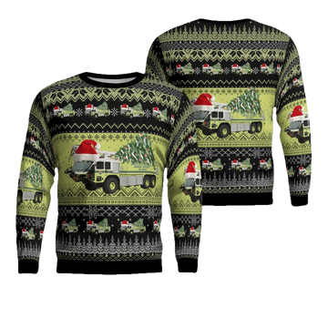 Virginia Metropolitan Washington Airports Authority Fire and Rescue Department Christmas Sweater 3D ? Usalast