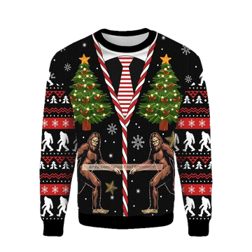 Vintage Bigfoot Bigfoot All Over Print 3d Ugly Christmas Sweater ? Usalast