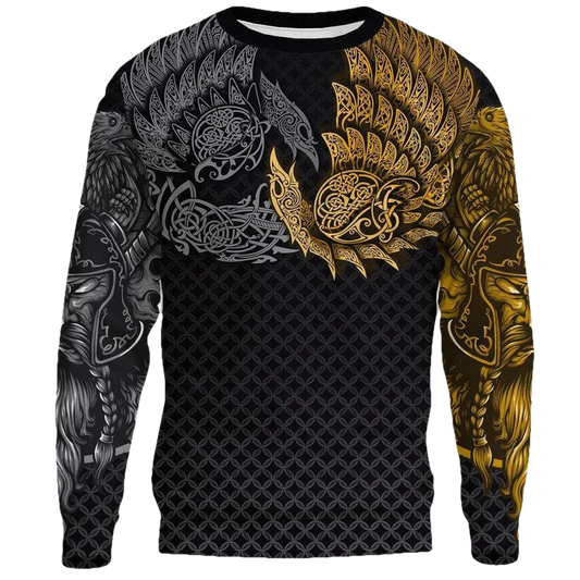 Vikings Sweater Ravens Of Midgard Gold A7 ? Usalast