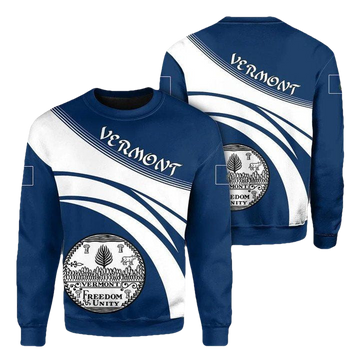 Vermont Coat Of Arms Sweater Cricket Style J5W ? Usalast