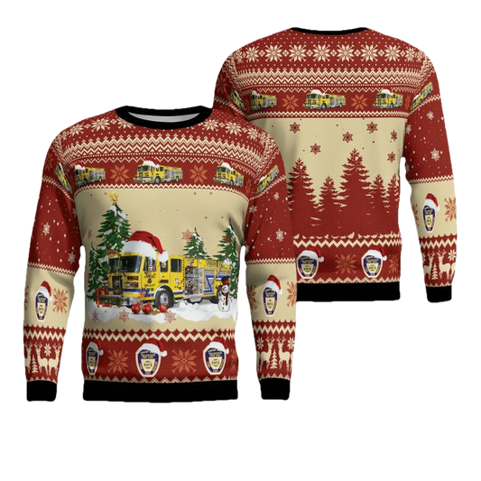 Verbank Dutchess County New York Union Vale Fire District Christmas Sweater 3D ? Usalast
