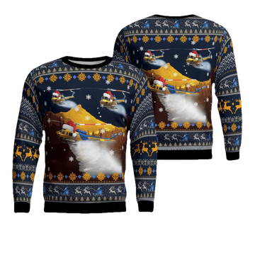 Ventura County Sheriff Fire Support Bell 205A-1 Christmas AOP Sweater ? Usalast