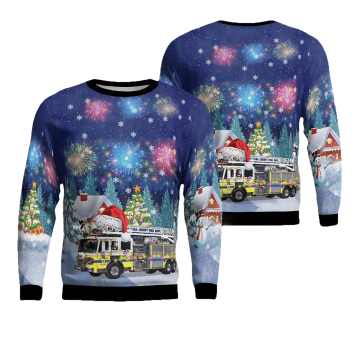 Ventura County Fire Department Christmas AOP Sweater ? Usalast