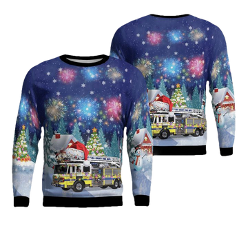 Ventura County Fire Department Christmas AOP Sweater ? Usalast