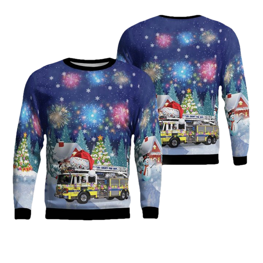 Ventura County Fire Department Christmas AOP Sweater ? Usalast