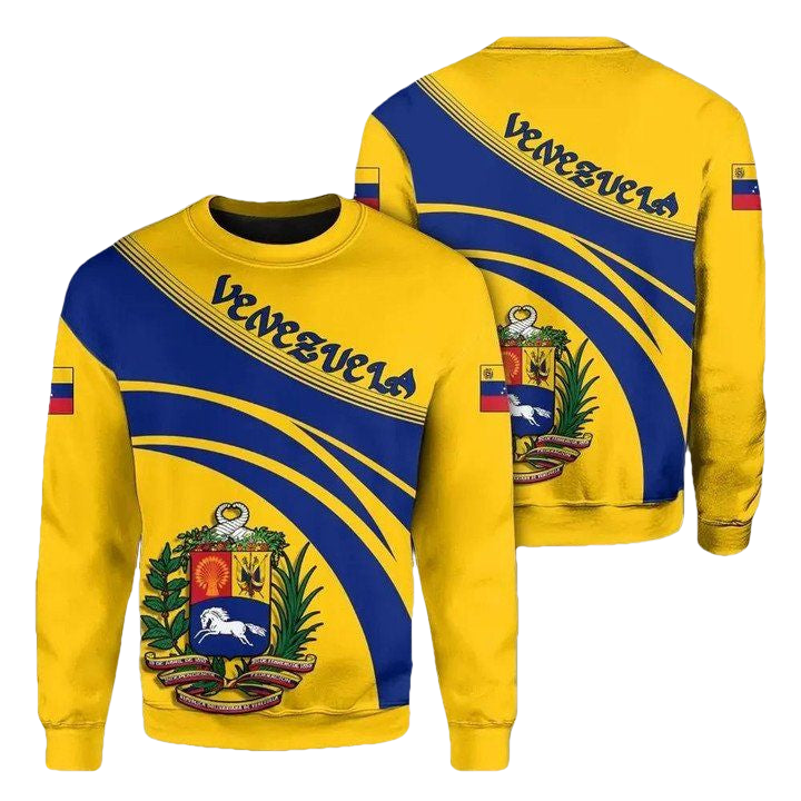 Venezuela Coat Of Arms Sweater Cricket Style J5W ? Usalast