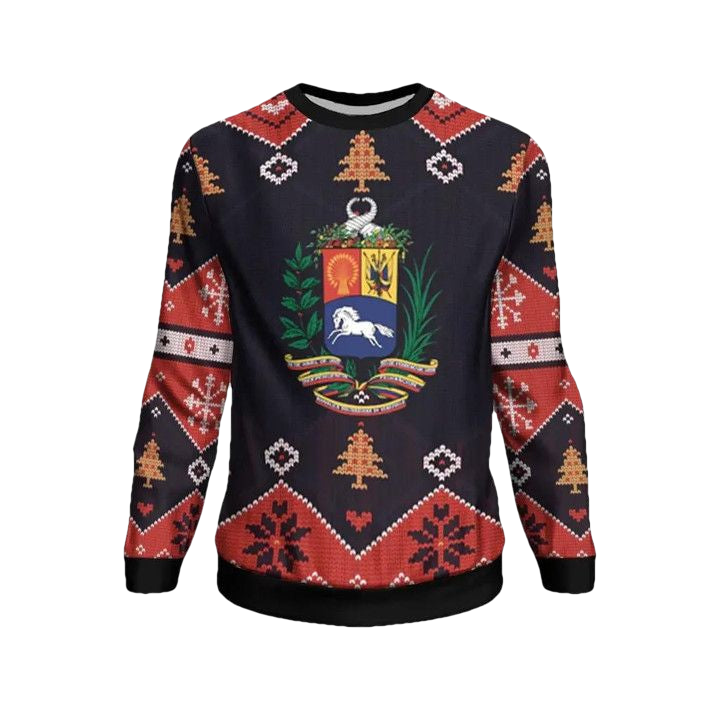 Venezuela Christmas Sweater ? Santa Claus Ho Ho Ho ? Bn1810 ? Usalast