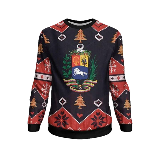Venezuela Christmas Sweater ? Santa Claus Ho Ho Ho ? Bn1810 ? Usalast
