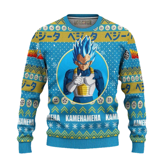 Vegeta Ugly Christmas Sweater And 3D Hoodie Dragon Ball Z Xmas Gift ? Usalast