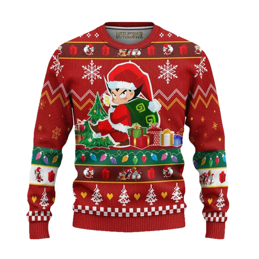 Vegeta Ugly Christmas Sweater And 3D Hoodie Dragon Ball Xmas Gift ? Usalast