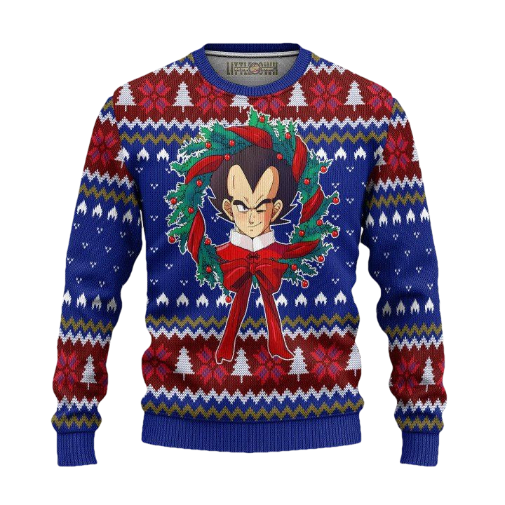 Vegeta Dragon Ball Z Ugly Christmas Sweater And 3D Hoodie Xmas Gift ? Usalast