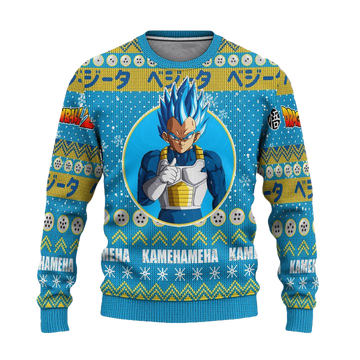 Vegeta Anime Ugly Christmas Sweater Dragon Ball Z Xmas Gift ? Usalast
