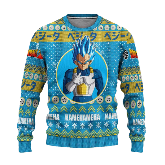 Vegeta Anime Ugly Christmas Sweater Dragon Ball Z Xmas Gift ? Usalast