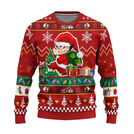 Vegeta Anime Ugly Christmas Sweater Dragon Ball Xmas Gift ? Usalast