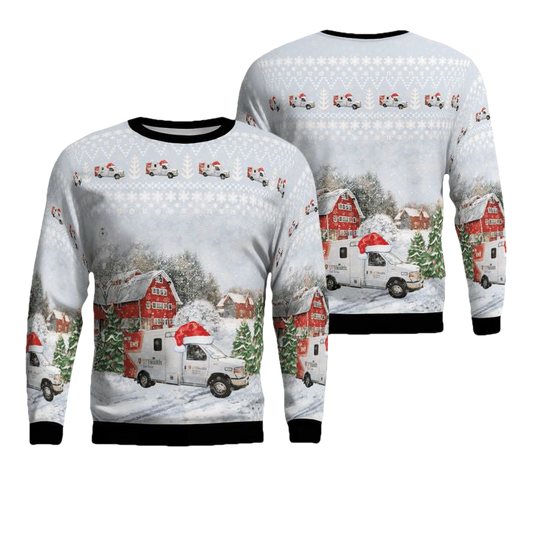 UT Health East Texas EMS Christmas Sweater 3D ? Usalast