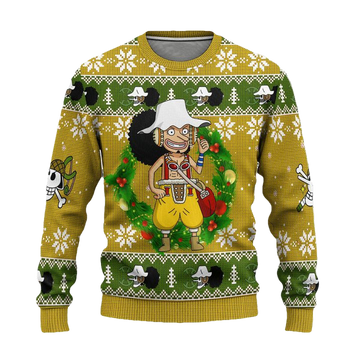 Usopp One Piece Anime Ugly Christmas Sweater Xmas Gift ? Usalast